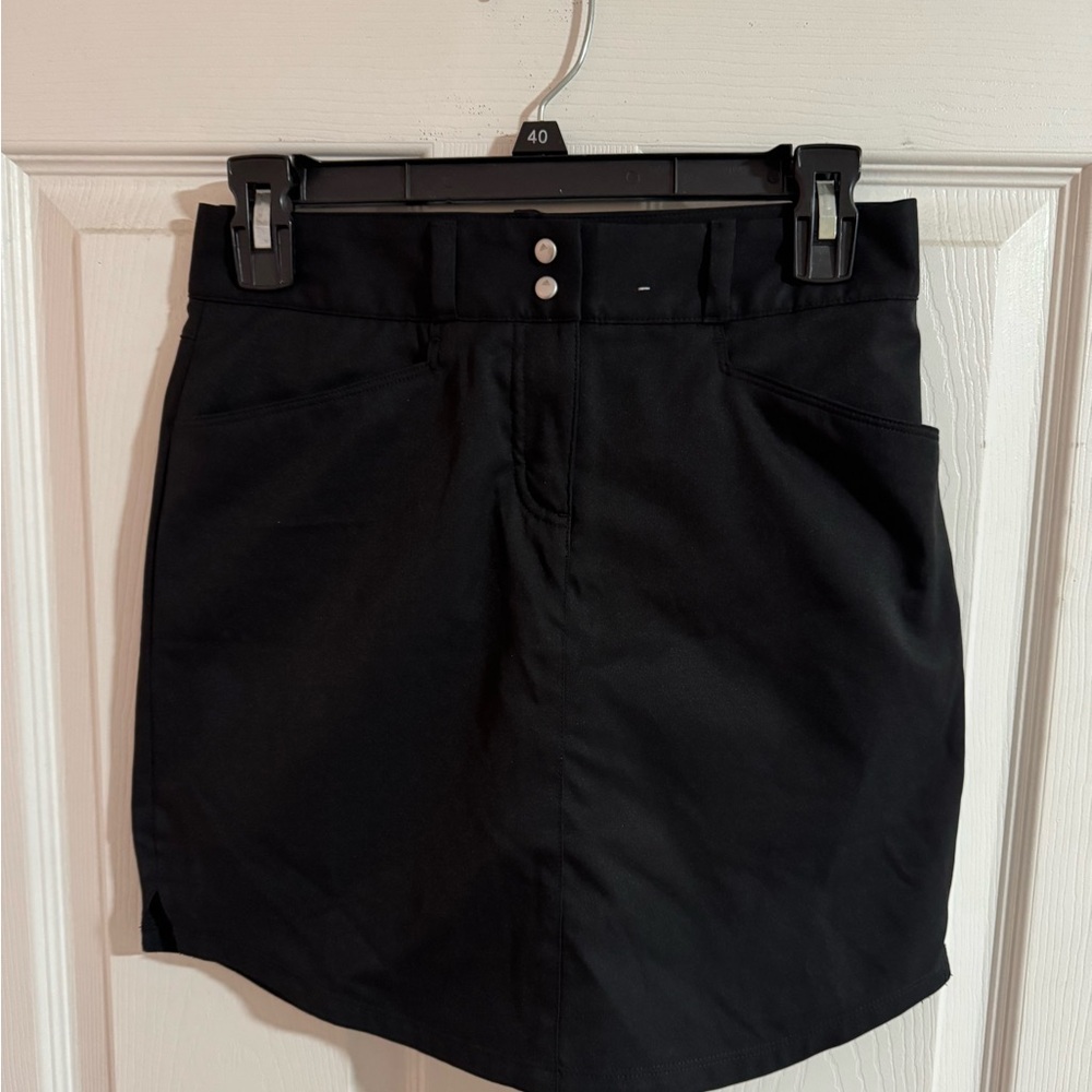 Adidas Black Skirt with Button Accents